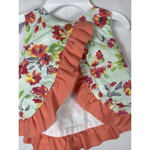 Ruffle Butts Set Tank And Bloomers Size 6-12 M Preowned Floral - Picture 5 of 9